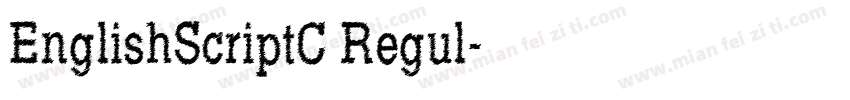 EnglishScriptC Regul字体转换